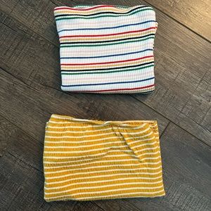 American Eagle Striped Tube Tops